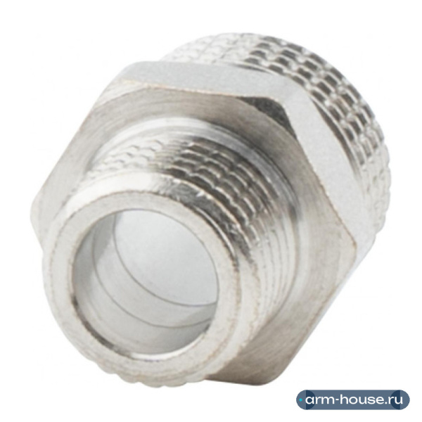 Ниппель переходной 3/8" х 1/4" , НР-НР, никелированный Alato