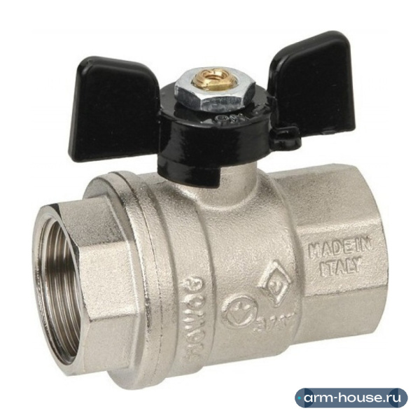 Кран шаровый Bugatti Oregon 302 1/2” ВР/ВР полнопроходной ручка-бабочка