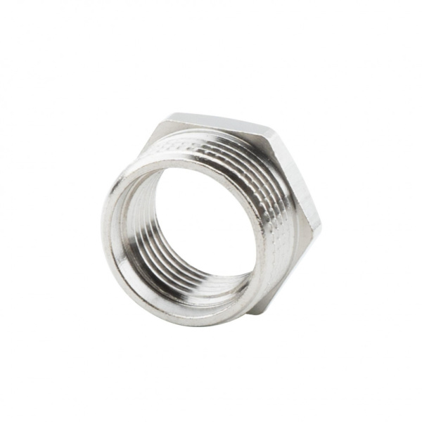 Футорка 1/2" х 3/8" НР-ВР, никелированная Alato, арт. 0122-2015