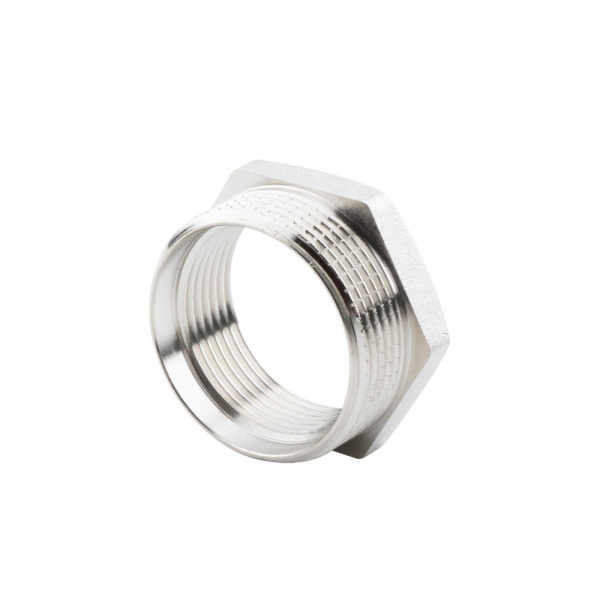 Футорка 1 1/2" х 1 1/4" НР-ВР, никелированная Alato