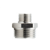 Ниппель переходной 1/2" х 1/4" , НР-НР, никелированный Alato