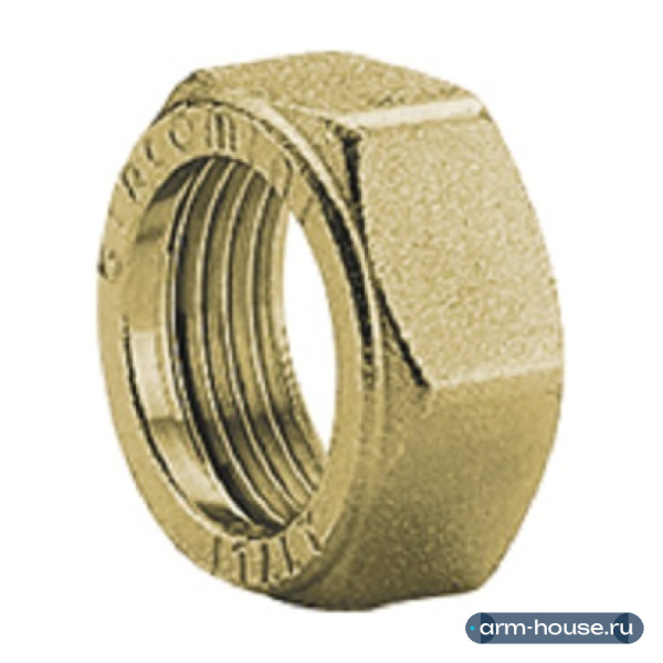Гайка для прямых фитингов Giacomini, 3/4" x 1/2", латунь