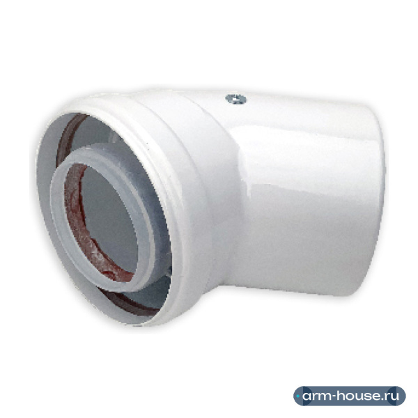 Угол Мега Опт 45 градусов диаметр 60/100mm Condensing (м-п)