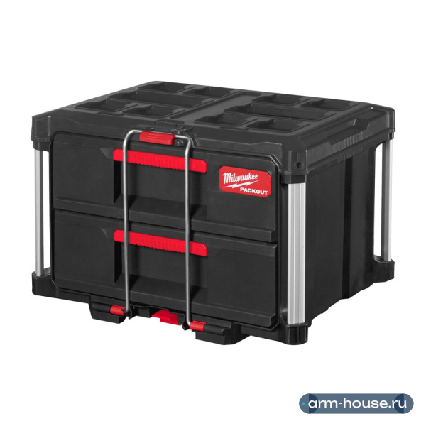 Ящик Milwaukee PACKOUT™ с 2-мя выдвижными отсеками