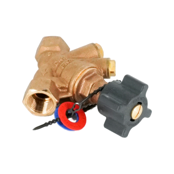 Вентиль запорный, Oventrop, Hydrocontrol ATR, без преднастройки, DN-15, 1/2", ВВ, PN, бар-25, T°C -от -20 до +150, бронза, с присоединительными отверстиями для измерительной техники "classic" (закрыты заглушками)