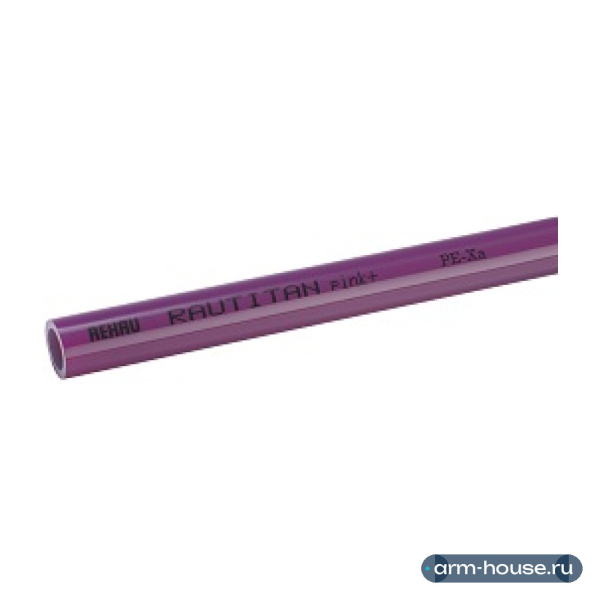 Труба полиэтиленовая универсальная REHAU RAUTITAN pink+, 25x3,5, бухта 50 м