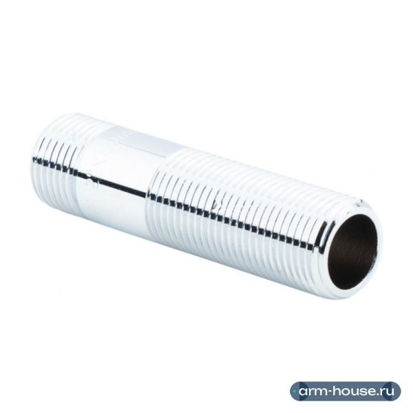 Сгон 1/2" х 80 мм НР-НР, хромированный Alato