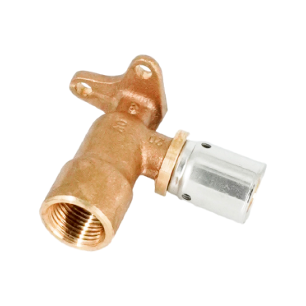 Угольник прессовый 90° Oventrop Cofit P, 20 x 2,5 x 1/2", бронза (RX), ВР