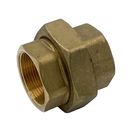 Сгон-американка прямой ВВ ELSEN Metalit, 1 1/2", латунь, плоское уплотнение