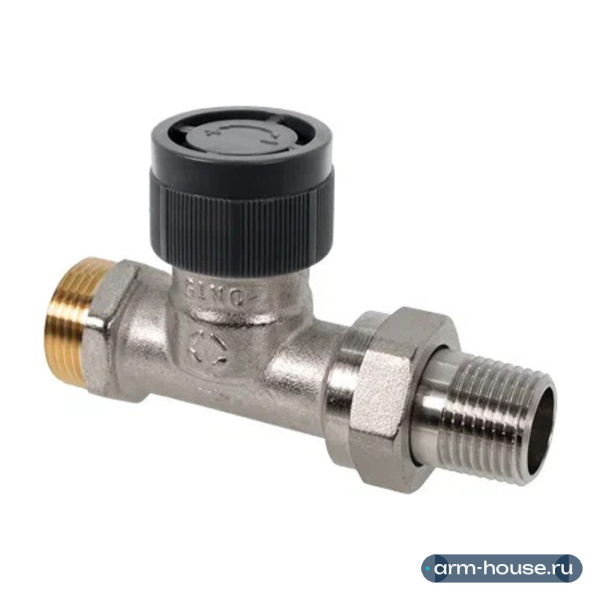 Термовентиль прямой Oventrop AR, G 3/4" HP (DN 15), латунь никелированная
