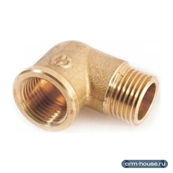 Угольник Stout 1/2" НР/ВР с наружной/внутренней резьбой латунный SFT-0011-000012