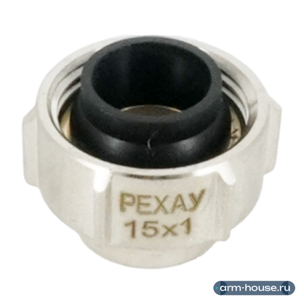 Резьбозажимное соединение Rehau RAUTITAN, 3/4" (НГ ЕК) x 15, никелированная латунь