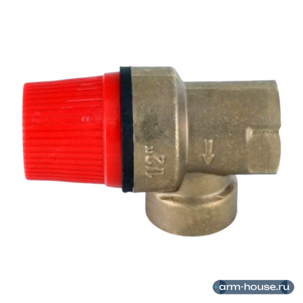 Клапан предохранительный мембранный ELSEN ESV03 1/2" ВВ 3 бар, латунь