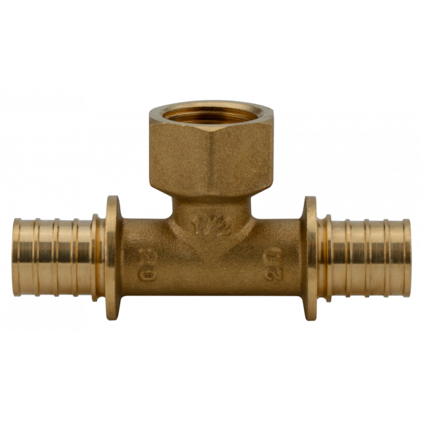 Тройник латунный переходник 20 x 1/2" x 20 Alato