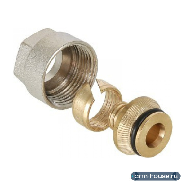 Фитинг коллекторный VALTEC 20 (2,0) x 3/4" Евроконус для пластиковой трубы (арт. VT.4410.NE.20)