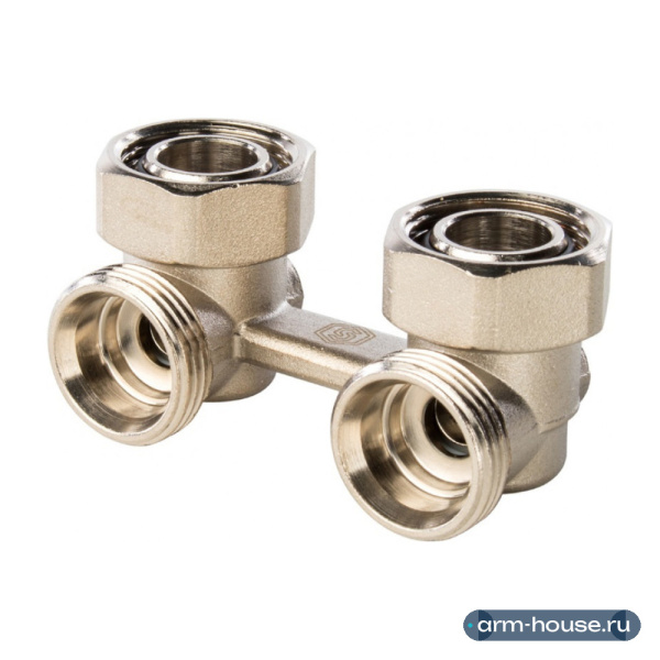 Узел радиатора угловой - Stout 3/4" х 3/4"
