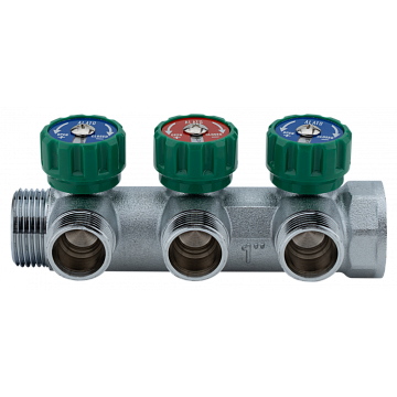 Регулирующий коллектор Alato 1" x 3/4", 3 выхода