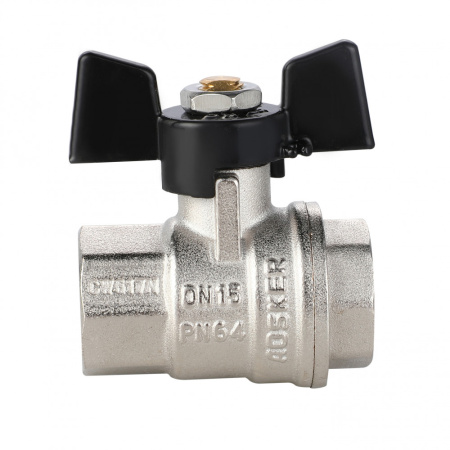 Кран шаровый полнопроходной AOSKER 0101.1515 размер 1/2" ВР, ручка бабочка
