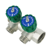 Коллектор модульный ELSEN 3/4"х1/2" HP, 2 контура, с вентилями 90°, латунь TIN