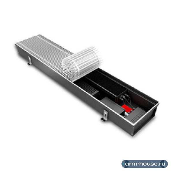 Конвектор внутрипольный Varmann Qtherm 230х90х800 мм, U-профиль, с принудительной конвекцией, без решетки