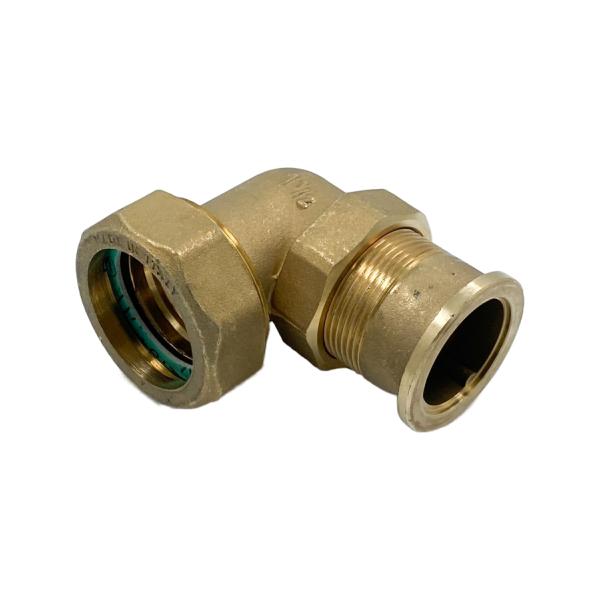 Сгон-американка угловой НВ ELSEN Metalit, 1 1/2", латунь, плоское уплотнение