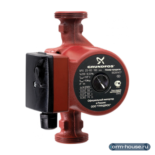 Циркуляционные насосы | Grundfos UPS 32-40 180 с гайками
