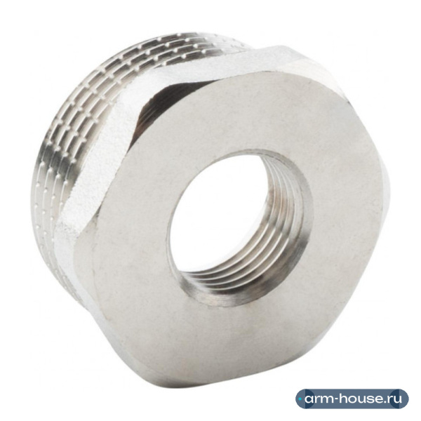 Футорка 1 1/4" х 1/2" НР-ВР, никелированная Alato