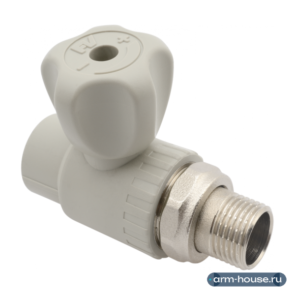 Кран для радиатора FV Plast 20x1/2" НР (прямой) полипропиленовый