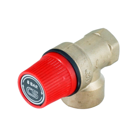 Клапан предохранительный мембранный ELSEN ESV08 1/2"х3/4" ВВ 8 бар, латунь