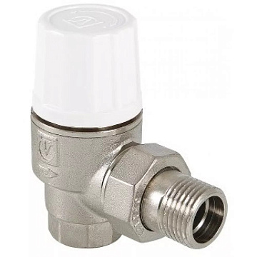 Термостатический угловой клапан Valtec 1/2" повыш. пропуск.