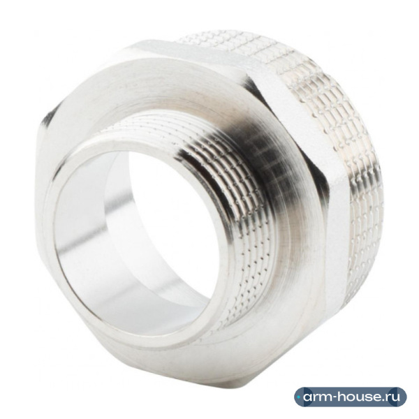 Ниппель переходной 2" х 1 1/4" , НР-НР, никелированный Alato