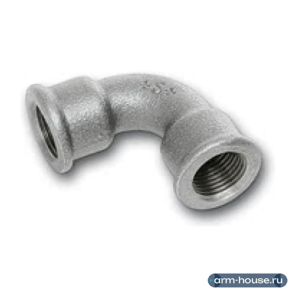 Отвод 90° ВР SANHA, 1 1/2", чугун оцинкованный, 2#
