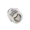 Ниппель переходной 3/8" х 1/4" , НР-НР, никелированный Alato