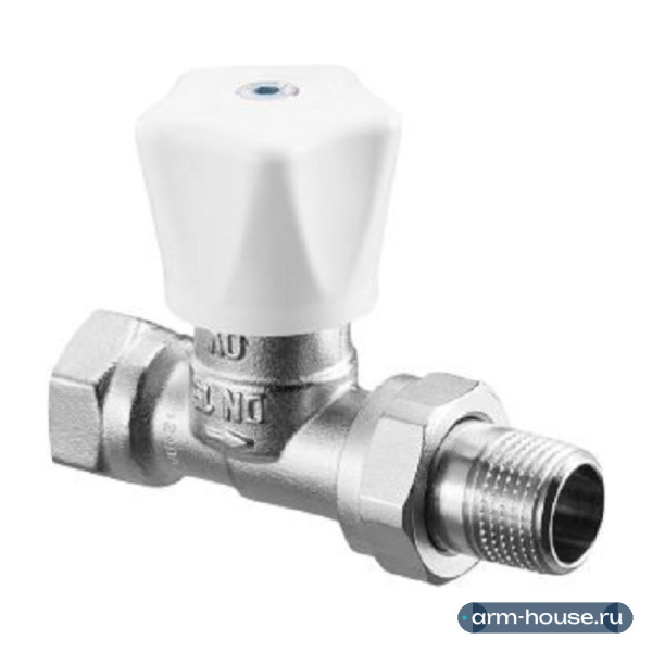 Вентиль ручной проходной Oventrop HRV, 3/4" (DN 20), латунь, предварительная настройка, соединение M30x1,5