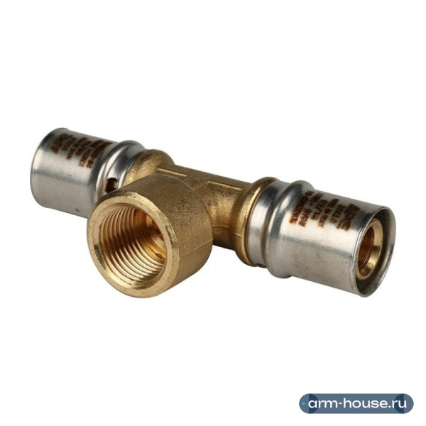 Тройник пресс Stout 20x1/2" ВР с внутренней резьбой (SFP-0007-001220)