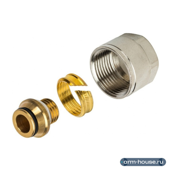 Фитинг компрессионный Stout для труб 20х2.0х3/4" металлопластиковой (SFC-0021-002020)