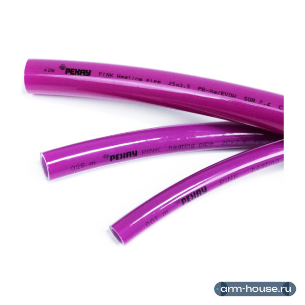Труба полиэтиленовая универсальная REHAU RAUTITAN pink+, 25x3,5, отрезок 20 м