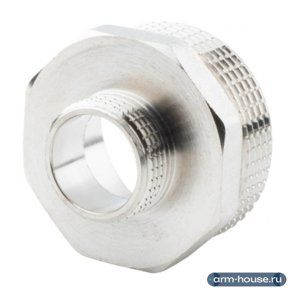 Ниппель переходной 1 1/2" х 3/4" , НР-НР, никелированный Alato