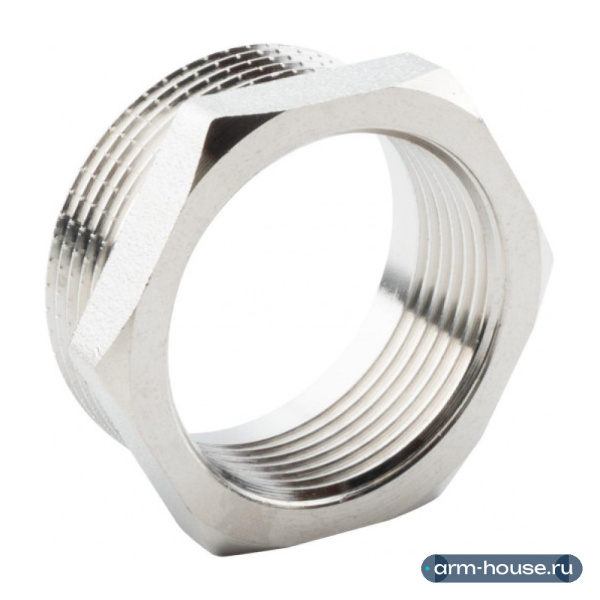 Футорка 1 1/2" х 1 1/4" НР-ВР, никелированная Alato