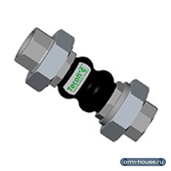 Компенсатор резиновый муфтовый Tecofi DI7140N 1/2" PN16, EPDM
