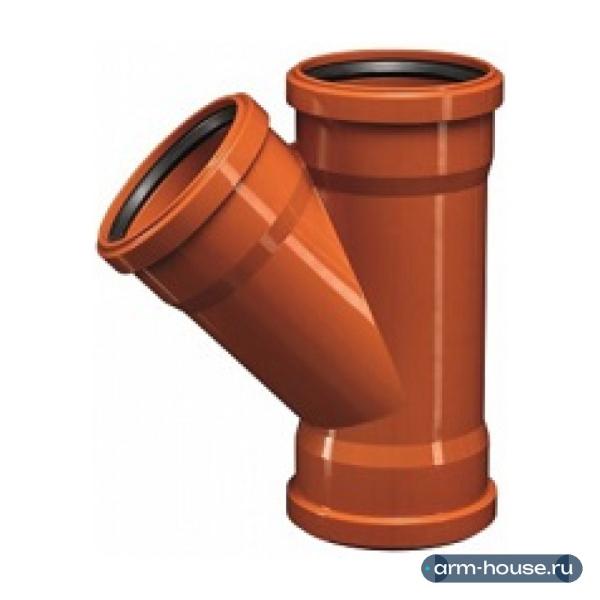 Тройник Ostendorf KGEA, 87°, 110, 110, 110, 3-х раструб., PVC (поливинилхлорид)
