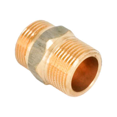 Ниппель-переход Oventrop Cofit S, 1" x 1", бронза без покрытия, НР-НР ЕК