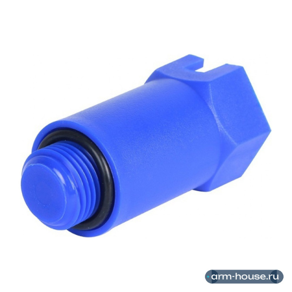 Пробка монтажная Stout 1/2" синяя длинная с плоской прокладкой (SFA-0035-100012)