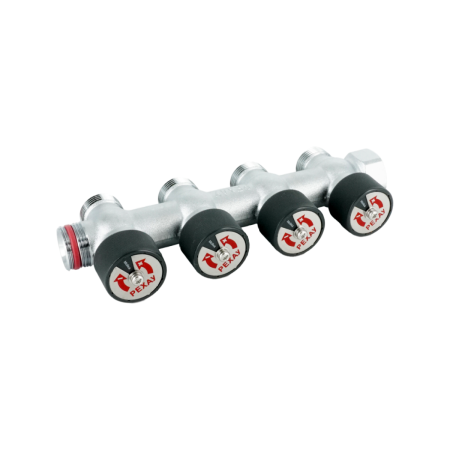 Коллектор распределительный Rehau RAUTITAN G 3/4"х3/4" EK, 4 отвода, с регулировкой