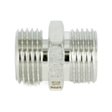 Ниппель равнопроходной НН ELSEN, 1/2", TIN латунь