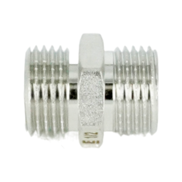 Ниппель равнопроходной НН ELSEN, 1/2", TIN латунь