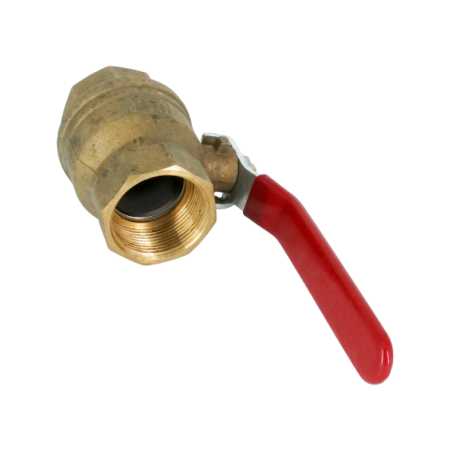 Кран шаровой Oventrop Optibal, Ду40, 1 1/2", из латуни, стойкий к выщилачиванию цинка, полнопроходной, с обеих сторон внутренняя резьба ISO228/1 (резьба соответсвует также Rp по EN 10226-1), маховик: рукоятка рычажная из оцинкованной стали в пластмассовой