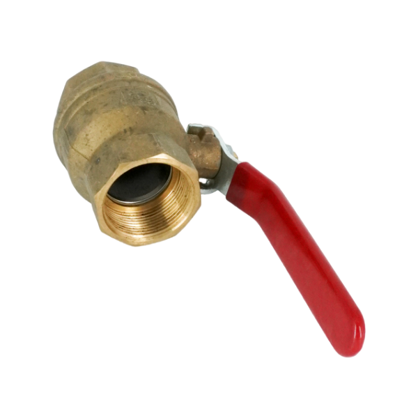 Кран шаровой Oventrop Optibal, Ду40, 1 1/2", из латуни, стойкий к выщилачиванию цинка, полнопроходной, с обеих сторон внутренняя резьба ISO228/1 (резьба соответсвует также Rp по EN 10226-1), маховик: рукоятка рычажная из оцинкованной стали в пластмассовой