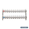 Коллектор Alato 1" x 3/4" x 12-вых для радиаторного отопления (нерж. сталь) 0302-0012