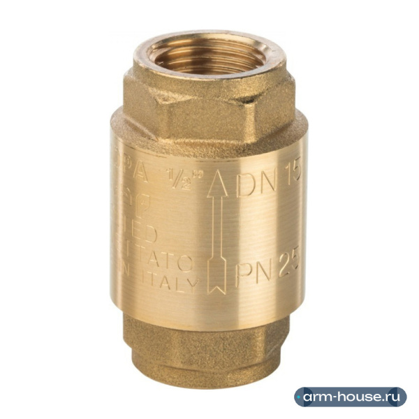 Клапан обратный Stout 1/2" пружинный муфтовый с металлическим седлом (SVC-0011-000015)